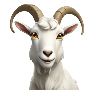 goat that looks really mean sticker