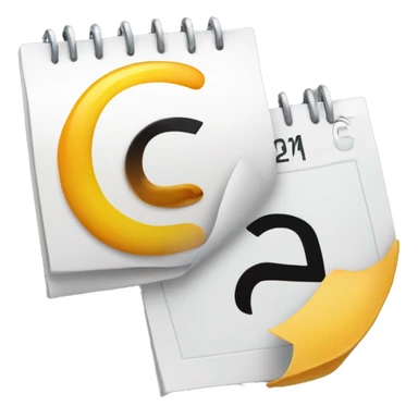 countdown to a certain date, flipping the page on a calendar, letter c sticker