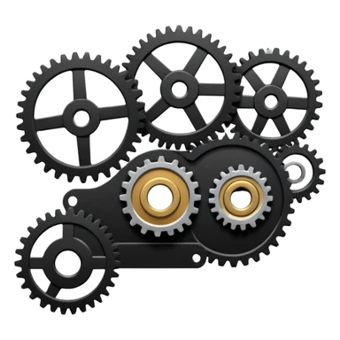 car timing belt with gears sticker