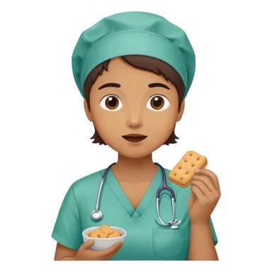 Southern biscuit food. Wearing scrubs sticker