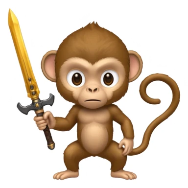 monkey with a weapon sticker