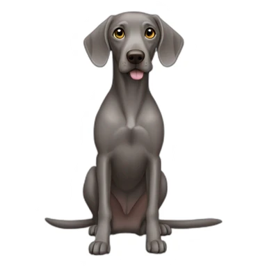 weimaraner hunt sticker