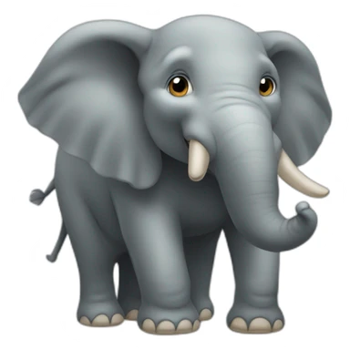Éléphant qui fait un prout sticker