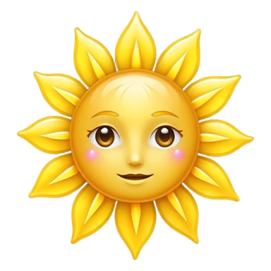 sparkle sun sticker