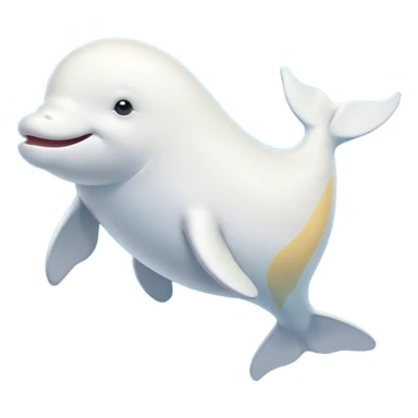Beluga whale sticker