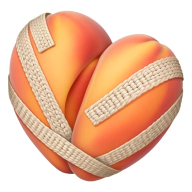 Peach bandage sticker