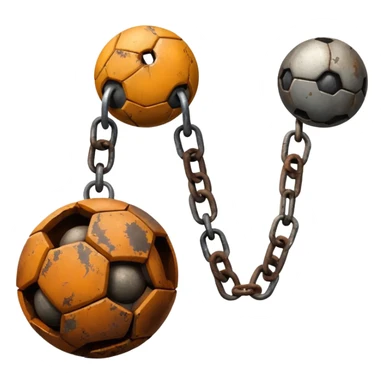 prisoner chain with ball  sticker