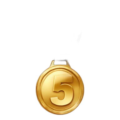 Medal 5th place medal sticker