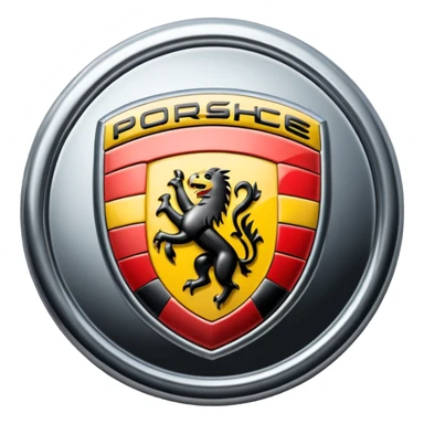 Porsche logo sticker