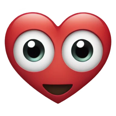 Heart with eyes and a ring sticker