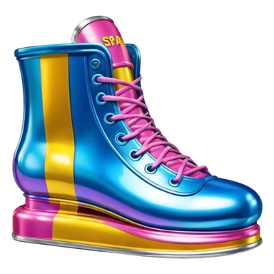Jeff Koons style spam can shoe sculpture  sticker