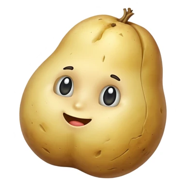 potato without skin sticker