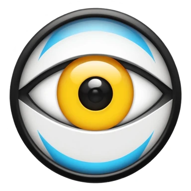 Minimalist emoji-style sticker of a wide open eye with a camera flash bursting into it. High contrast black and white with sharp lines. No gradients.
 sticker