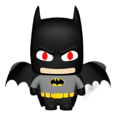 batman with red light on carpet sticker
