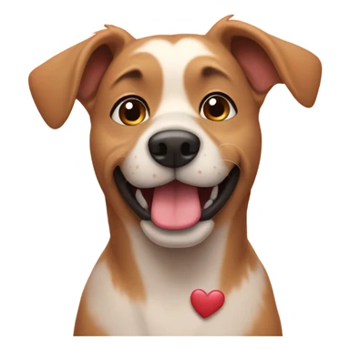 Dog in love sticker