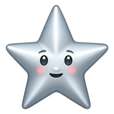 A SILVER STAR SPARKLE sticker