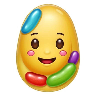 Jelly bean sticker