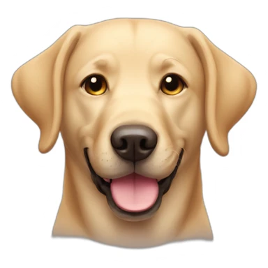 smiling labrador sticker