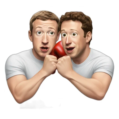 Mark Zuckerberg punching Elon musk sticker
