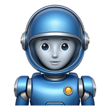 blue astrobot copilot sticker