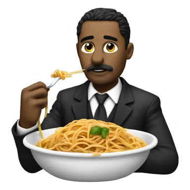 Mafia in the Tank eating Spaghetti sticker