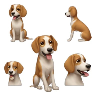 Femme sur chien sticker