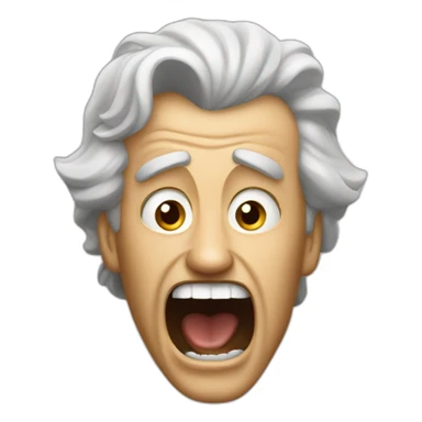 father of mozart screaming angry at him sticker