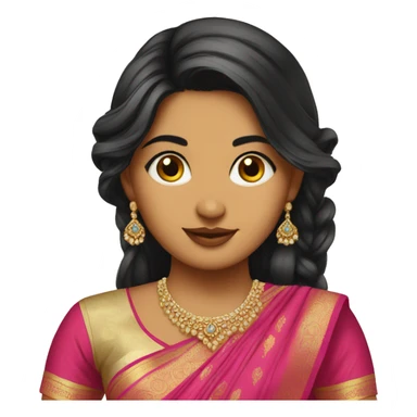 Desi indian saree girl  sticker
