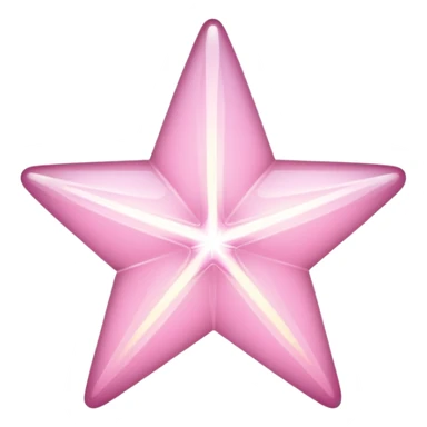 pale pink star sparkle sticker