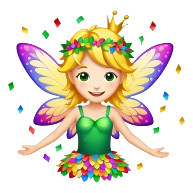 Birthday Confetti fairy sticker