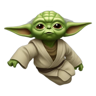 backflip master yoda  sticker