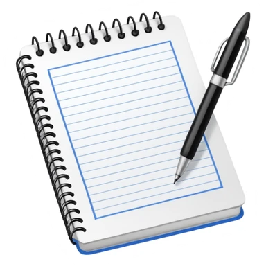 A textbook and a copybook with a pen sticker