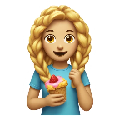 Girl eating sweet tart ropes sticker
