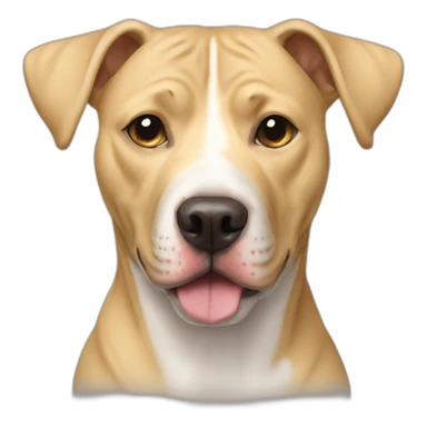 Dog mixed pitbull labrator size small all blonde sticker