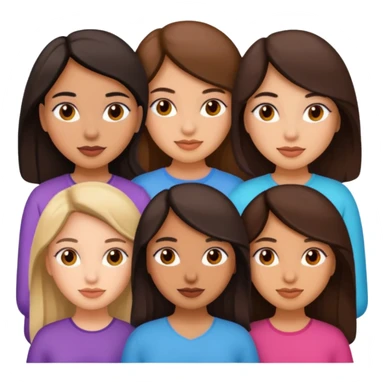 5 latina girls  sticker