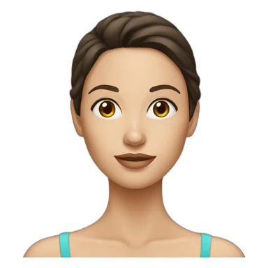 Brunette tall model girl sticker