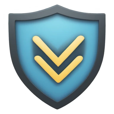 correct check mark in flat shield sticker