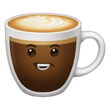 drinking coffee sticker