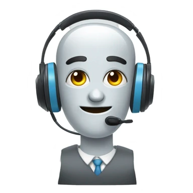 robot call center sticker