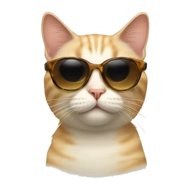 Cat with sunglassescat sticker