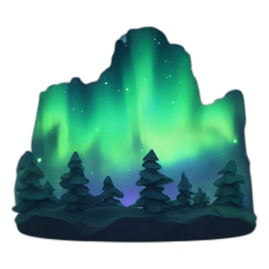 aurora boreal sticker