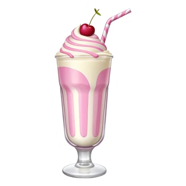 Cherry vanilla swirl milkshake sticker