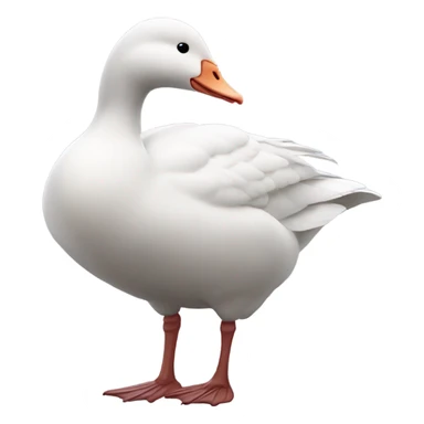 Goose blowing kisses  sticker