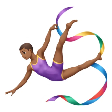 Acrobat + ribbon sticker
