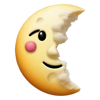 Moon made of sugar sticker