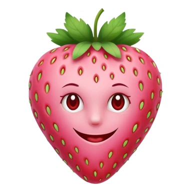 Pentagram light pink strawberry  sticker