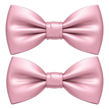 pale pink bow ties that shine sticker