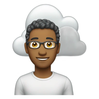 Éclaire qui sort d’un nuage sticker