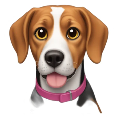 Beagle named Broadway sticker