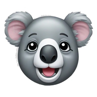 happy koala head sticker